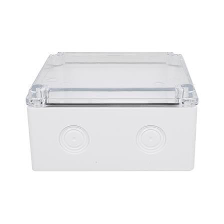 กล่องพลาสติกกันน้ำ ฝาใส ELEKTRA 6x6 นิ้ว สีขาว_1