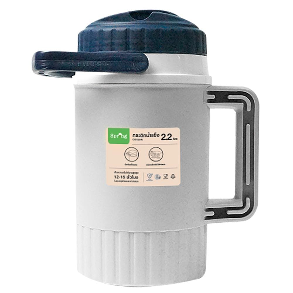กระติกสมาร์ทคูลเลอร์ SPRING AG438 2.2 ลิตร สีเทา/น้ำเงิน