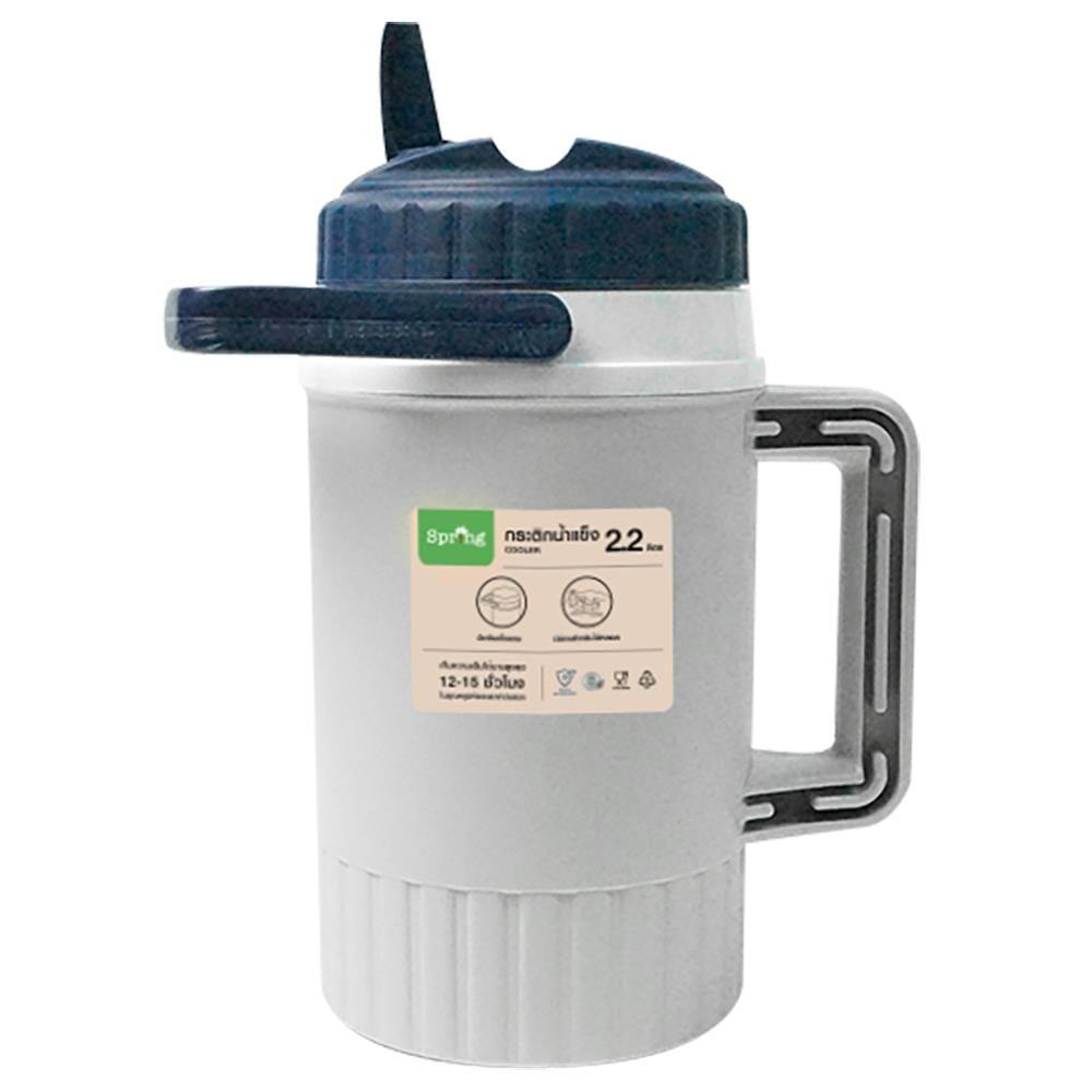 กระติกสมาร์ทคูลเลอร์ SPRING AG438 2.2 ลิตร สีเทา/น้ำเงิน