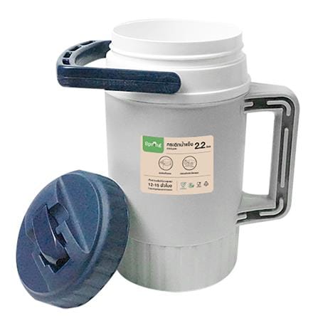 กระติกสมาร์ทคูลเลอร์ SPRING AG438 2.2 ลิตร สีเทา/น้ำเงิน_1