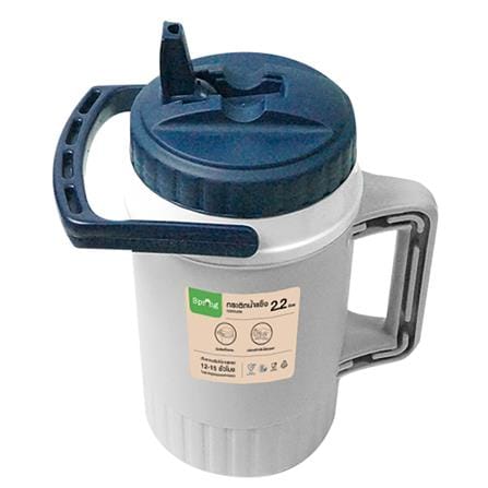 กระติกสมาร์ทคูลเลอร์ SPRING AG438 2.2 ลิตร สีเทา/น้ำเงิน_3
