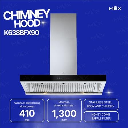 เครื่องดูดควันกระโจม MEX K638BFX90 90 ซม._9