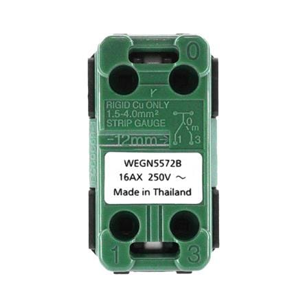 สวิตช์ 3 ทาง มีไฟ PANASONIC WEGN5572 B ขนาด 1 ช่อง สีดำ_1