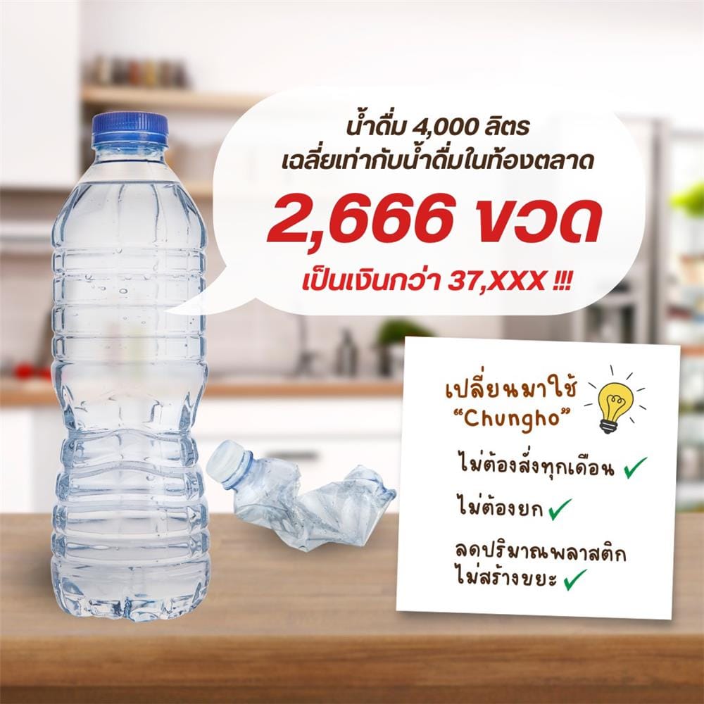 เครื่องกรองน้ำดื่ม CHUNGHO TANKLESS 100