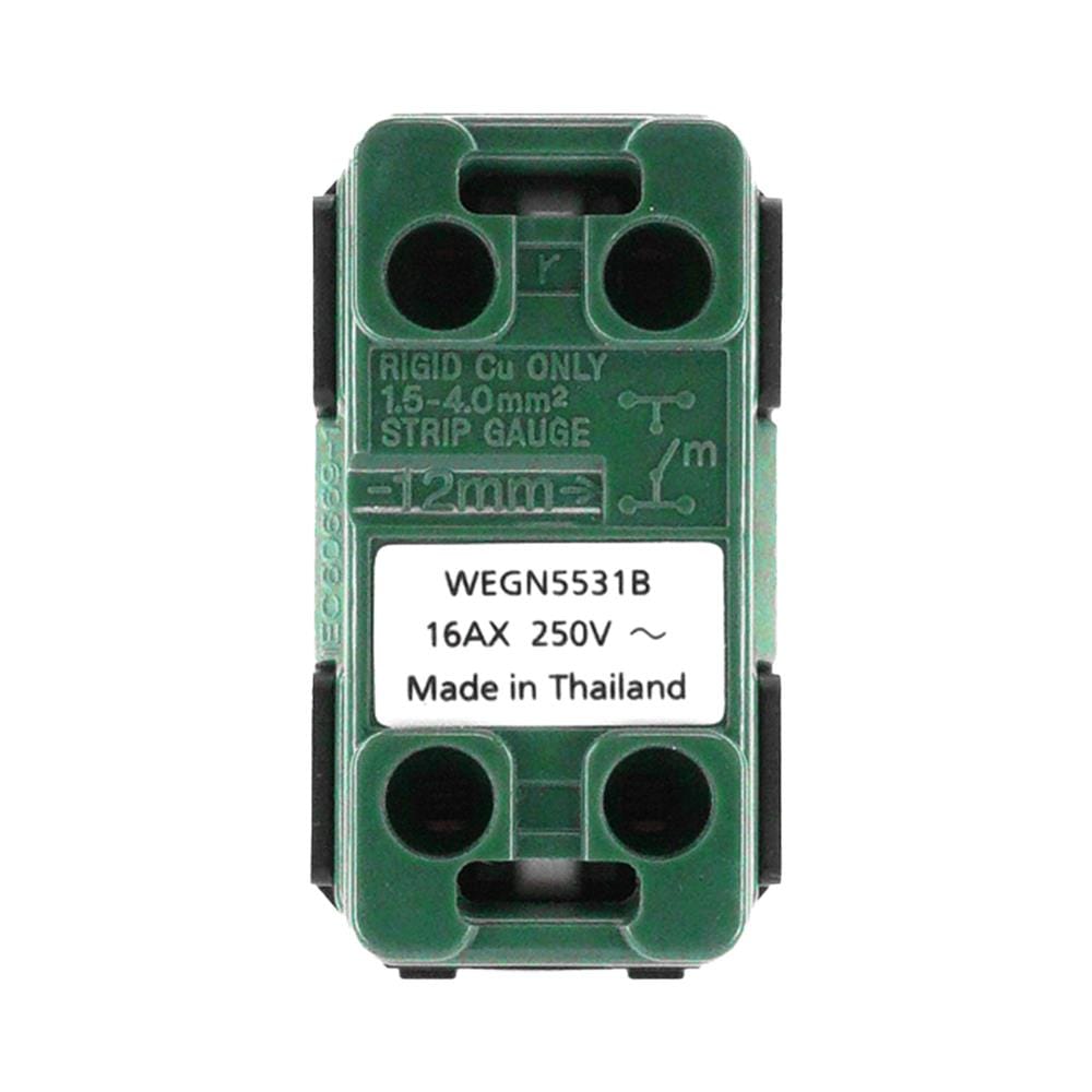 สวิตช์ 1 ทาง PANASONIC WEGN5531 B  ขนาด 1 ช่อง สีดำ