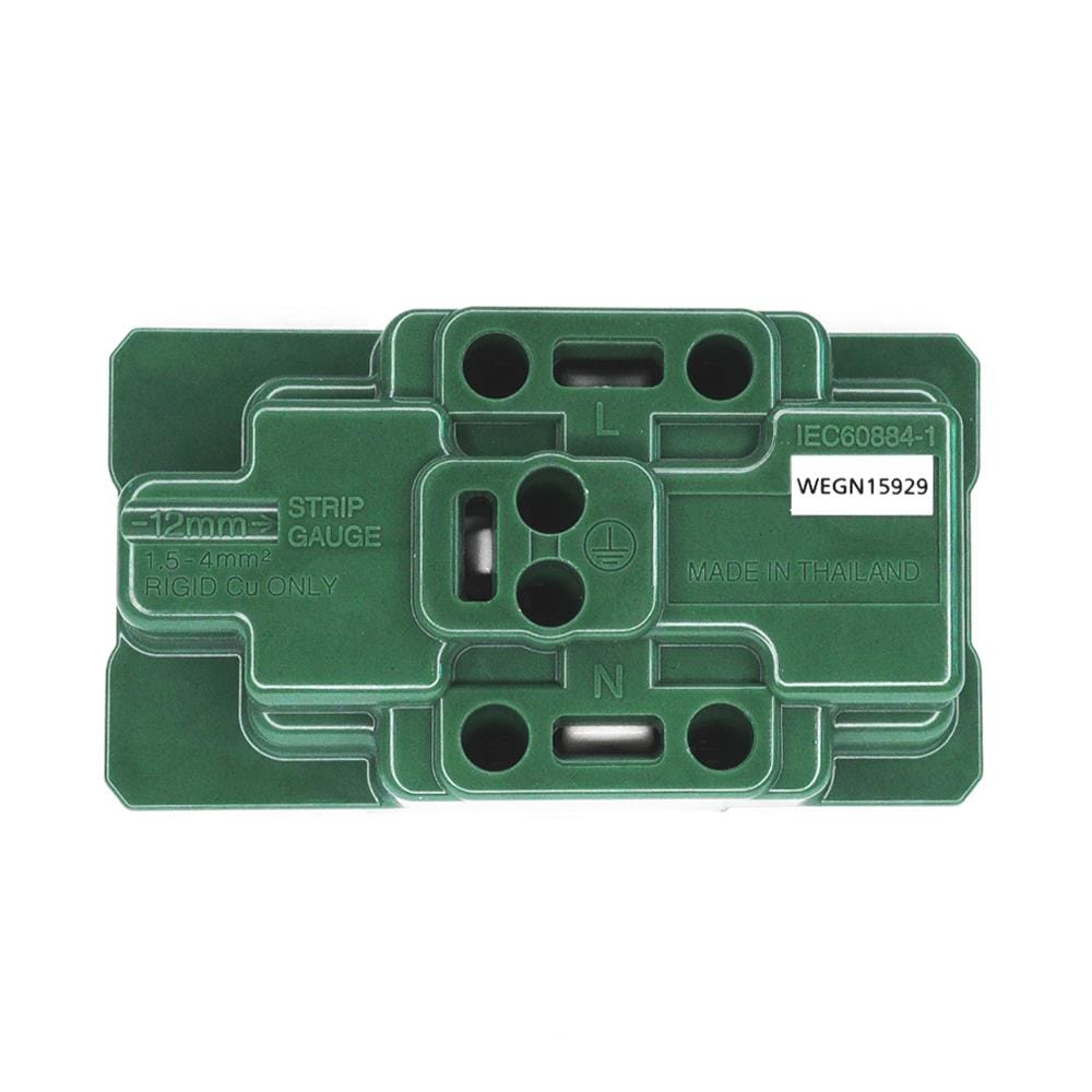 เต้ารับคู่ 3 ขา PANASONIC WEGN 15929 สีขาว