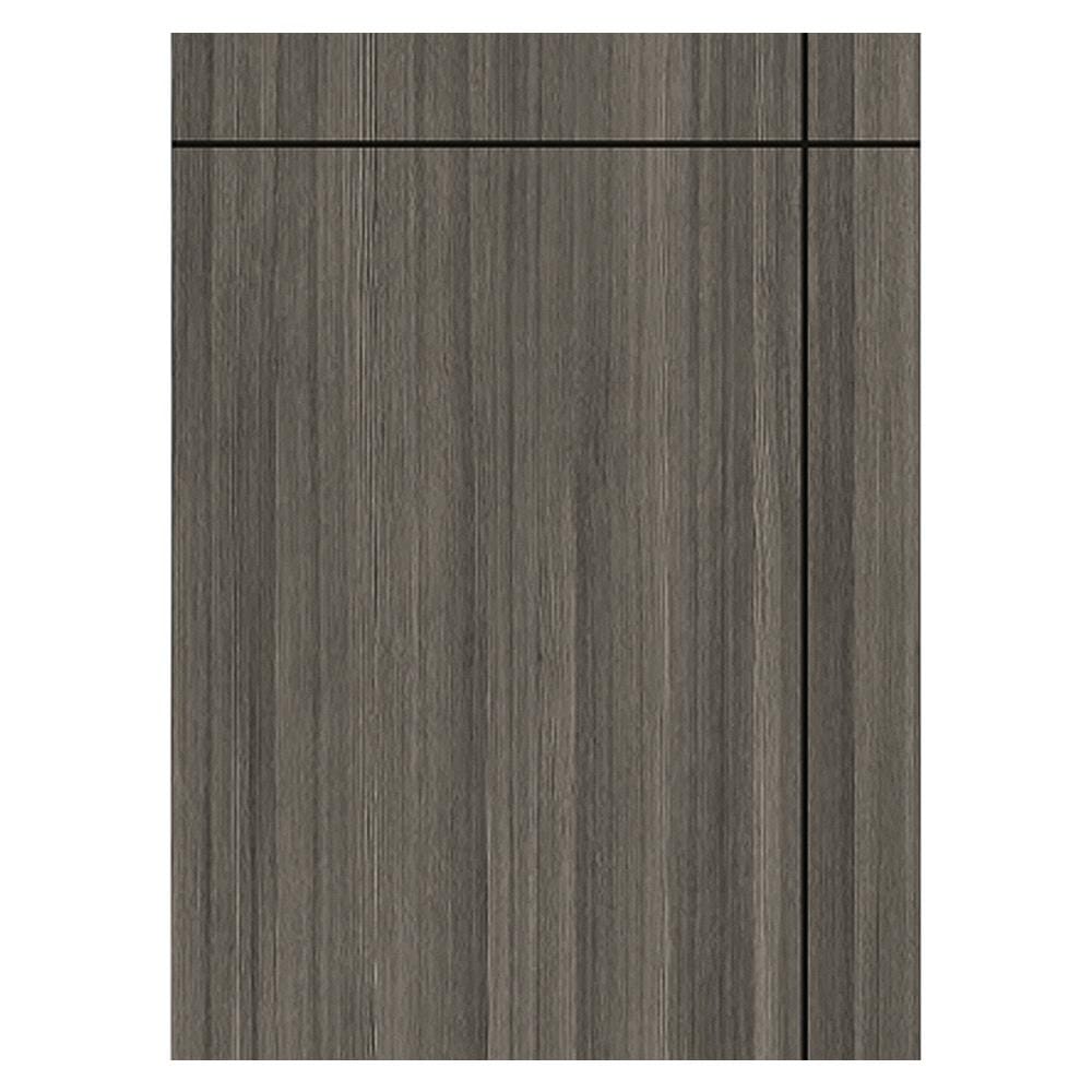 ประตู UPVC ไม่เจาะลูกบิด PARAZZO ED บานทึบ 100X200 ซม. สี SMOKY GREY