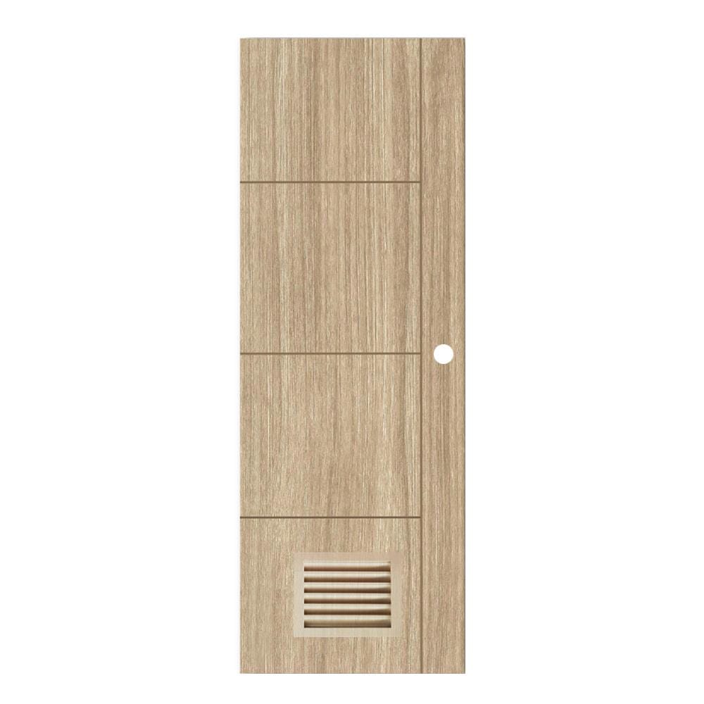 ประตูห้องน้ำ UPVC PARAZZO PUVL-B03 70X200 ซม. สีลาเต้ เจาะลูกบิด