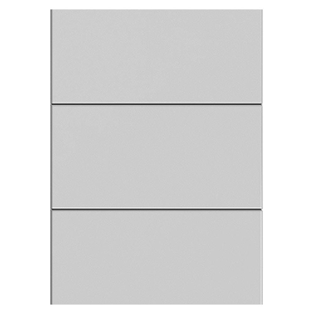 ประตูภายนอก UPVC PARAZZO PUN09 80X200 ซม. สีเทา เจาะลูกบิด