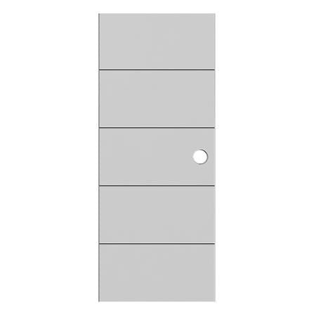 ประตูภายนอก UPVC PARAZZO PUN09 80X200 ซม. สีเทา เจาะลูกบิด_0