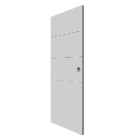 ประตูภายนอก UPVC PARAZZO PUN09 80X200 ซม. สีเทา เจาะลูกบิด_1