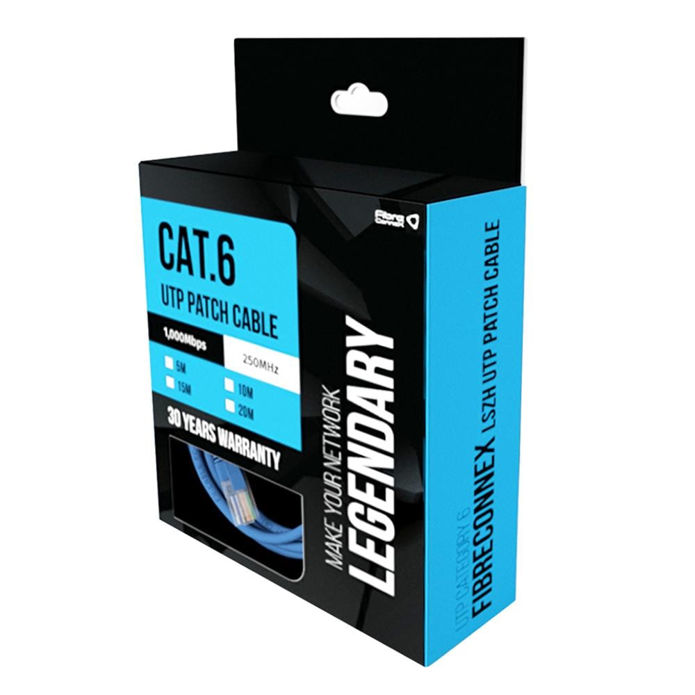 สาย LAN CAT6 FIBRECONNEX 5 ม. สีฟ้า