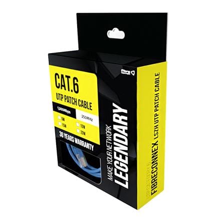 สาย LAN CAT6 FIBRECONNEX 10 ม. สีฟ้า_3