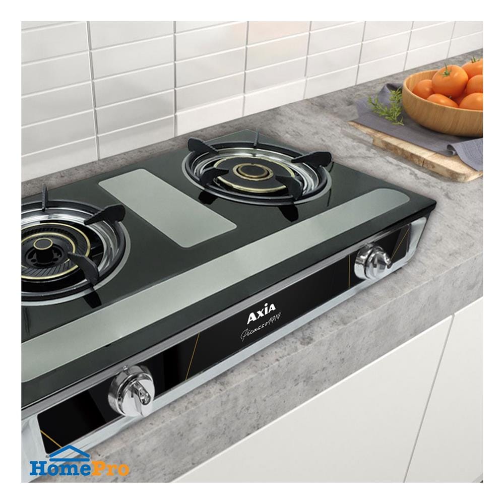 เตาแก๊สตั้งโต๊ะ 2 หัวแก๊ส AXIA PICASSO-1P1G