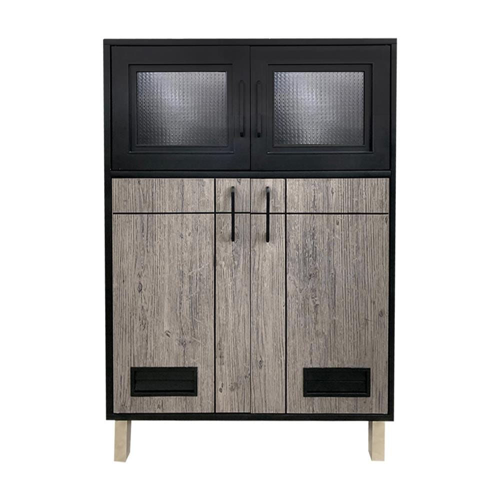 ตู้กับข้าวตั้งพื้น CABIN CHIC 84.4x125 ซม. สี GREY OAK