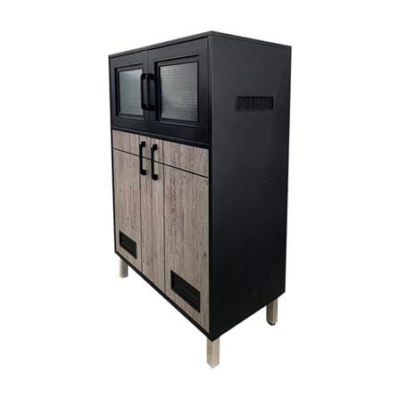 ตู้กับข้าวตั้งพื้น CABIN CHIC 84.4x125 ซม. สี GREY OAK_1