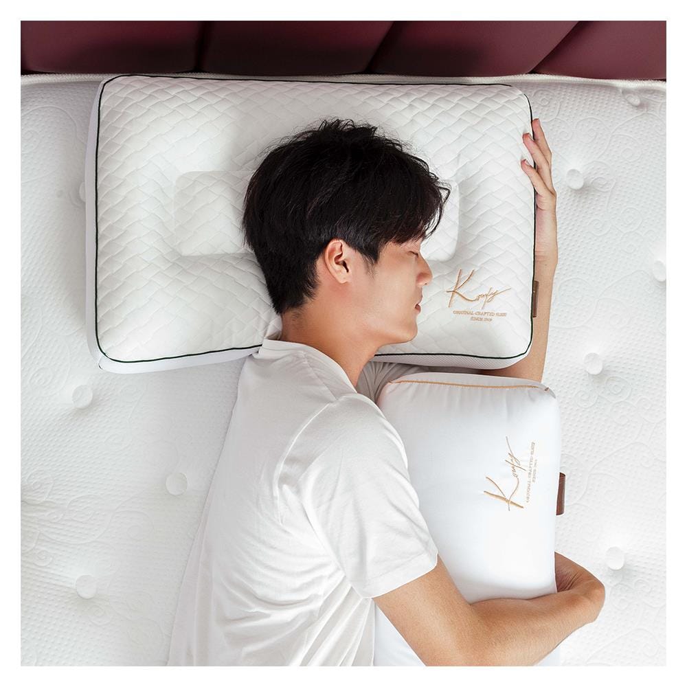 หมอนสุขภาพ ใยสังเคราะห์ KOMFY KOOL KREME ไซส์ S 16x27 นิ้ว สีขาว