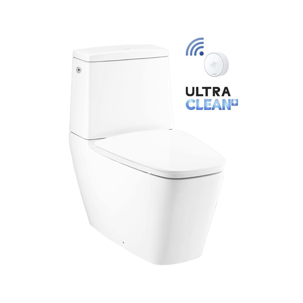 สุขภัณฑ์ 2 ชิ้น COTTO TOUCHLESS C135137 4.5 ลิตร สีขาว