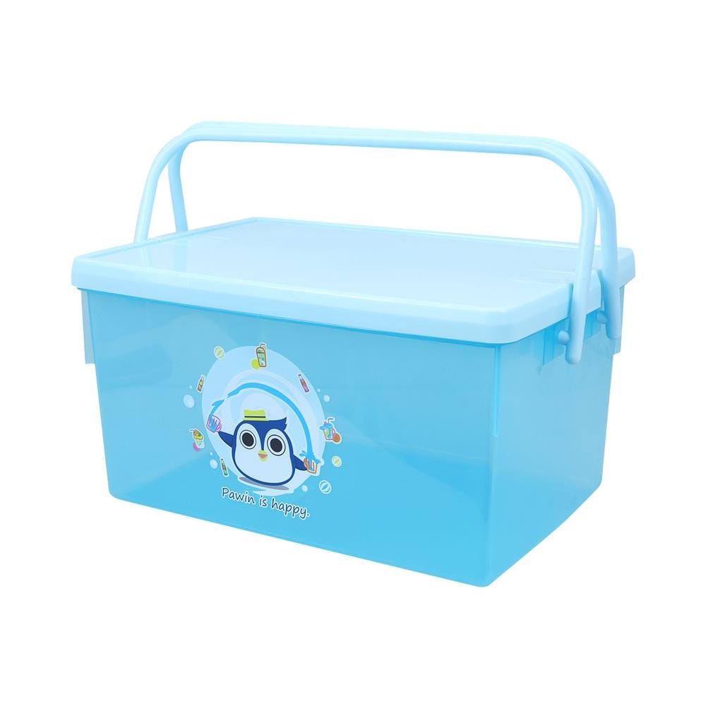 กล่องหูหิ้ว ฝาล็อค SN PAWIN 530BL สีฟ้า