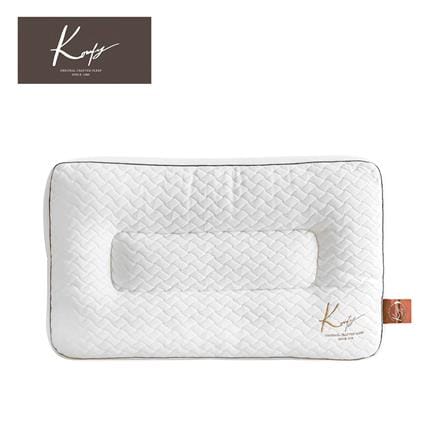 หมอนสุขภาพ ใยสังเคราะห์ KOMFY KOOL KREME ไซส์ M 16x27 นิ้ว สีขาว