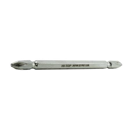 ดอกไขควงแฉก HI-TOP SB2110S S2PH2 110 มม. สีเงิน (แพ็ก 10 ชิ้น)_2