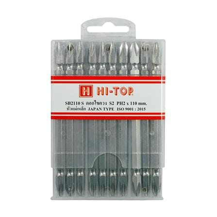 ดอกไขควงแฉก HI-TOP SB2110S S2PH2 110 มม. สีเงิน (แพ็ก 10 ชิ้น)_3