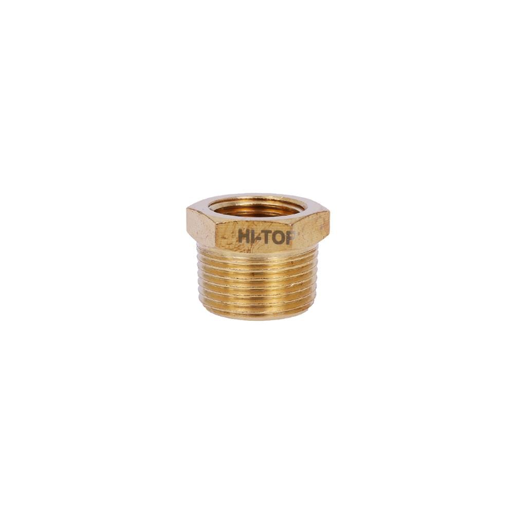 ข้อต่อข้อลดเกลียวใน-นอก HI-TOP BH 4-6 หุน (1/2-3/4 นิ้ว) สีทอง