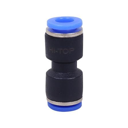ข้อต่อเสียบสายลม 2 ทาง ทางตรง HI-TOP APU-6 6 มม. สีดำ_1