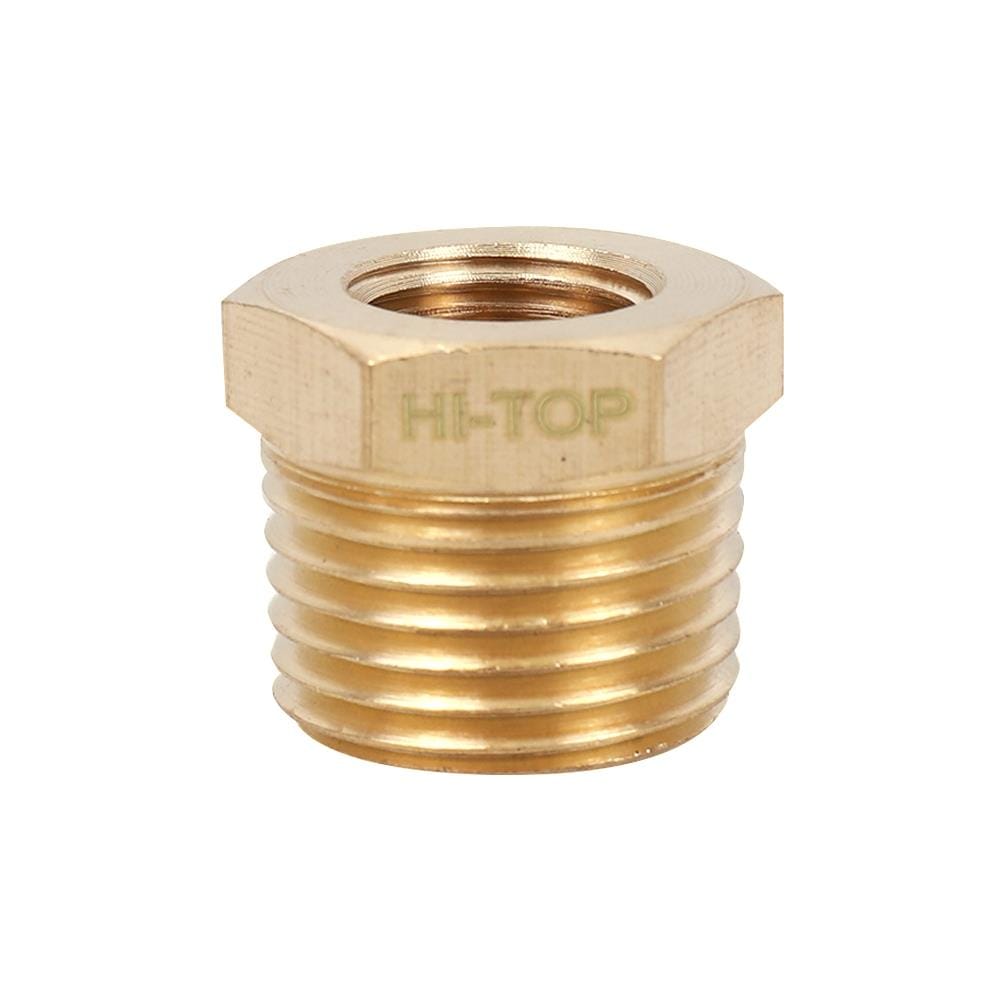 ข้อต่อข้อลดเกลียวใน-นอก HI-TOP BH 2-4 หุน (1/4-1/2 นิ้ว) สีทอง