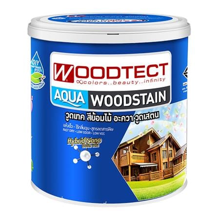 สีย้อมไม้ WOODTECT AQU AM602 M  สีไม้สักสยาม 1 แกลลอน_0
