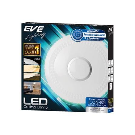 ไฟเพดาน LED EVE 577848 16 นิ้ว 36 วัตต์ DAYLIGHT/COOL WHITE/WARM WHITE สีขาว_2