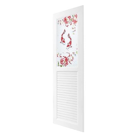 ประตู UPVC ASARA G924 ปลาคาร์ฟ 70X200 ซม. สีขาว พร้อมวงกบ ไม่เจาะลูกบิด_1