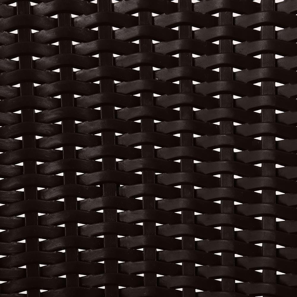 เก้าอี้พลาสติกลายหวาย SPRING RATTAN สีน้ำตาล