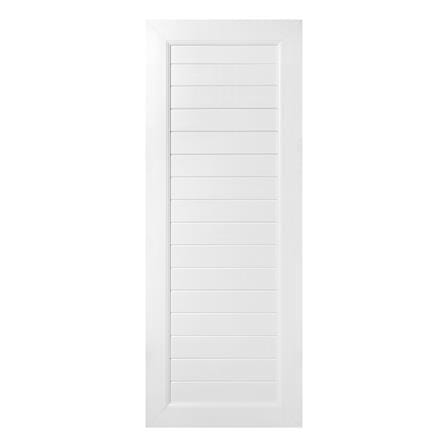 ประตูห้องน้ำ UPVC ASARA S7018 ลายตาราง 70X180 ซม. สีขาว ไม่เจาะลูกบิด_0