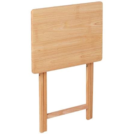 โต๊ะพับไม้ยางพารา PJ WOOD สีธรรมชาติ_4