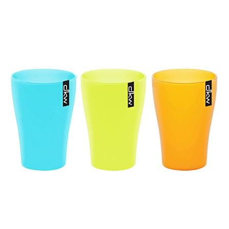 แก้วน้ำ PP 360ml DKW SLIM แพ็ค 2 ใบ ฟ้า เขียว ส้ม_0