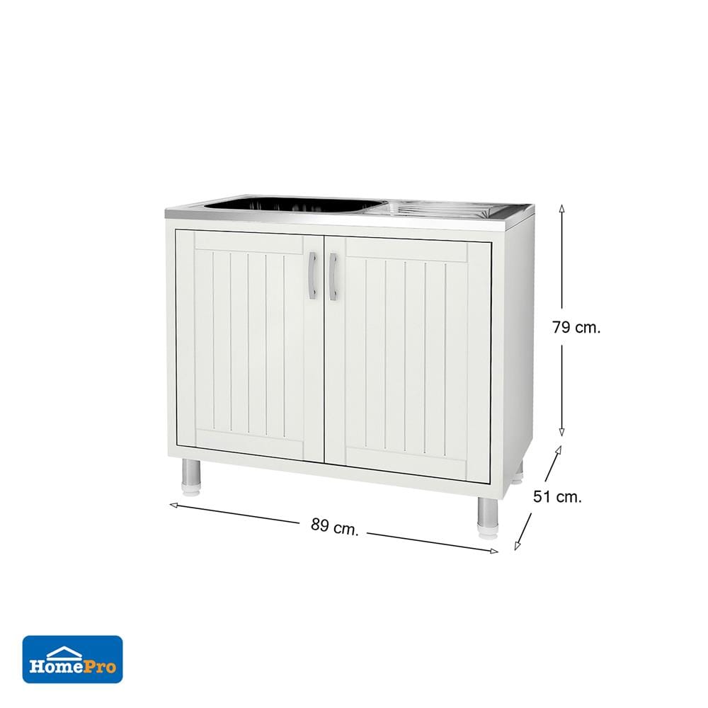 ตู้ตั้งพื้น PP CABIN EDZO 1หลุม 1ที่พัก สีครีม