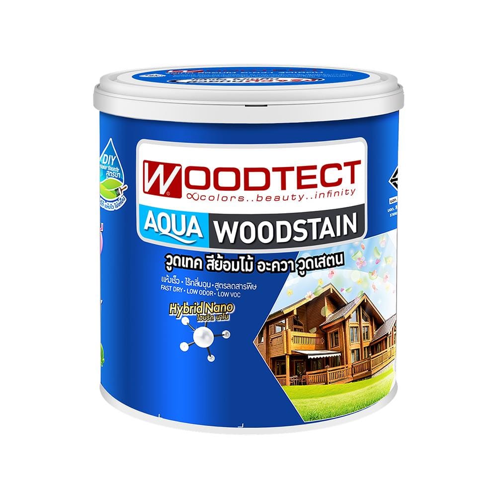 สีย้อมไม้ WOODTECT AQUA AD-507 M 1 แกลลอน สีไม้ประดู่