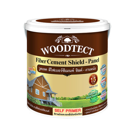 สีทาไม้ฝาไฟเบอร์ซีเมนต์ ชนิดด้าน WOODTECT FM602 สีมะฮอกกานี 1 แกลลอน_0