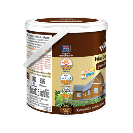 สีทาไม้ฝาไฟเบอร์ซีเมนต์ ชนิดด้าน WOODTECT FM602 สีมะฮอกกานี 1 แกลลอน_1