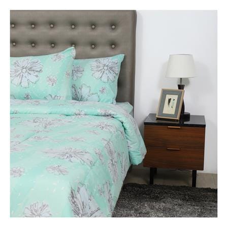 ชุดผ้าปูที่นอน 6 ฟุต 6 ชิ้น ME LIVING VISTA สีเขียว_1