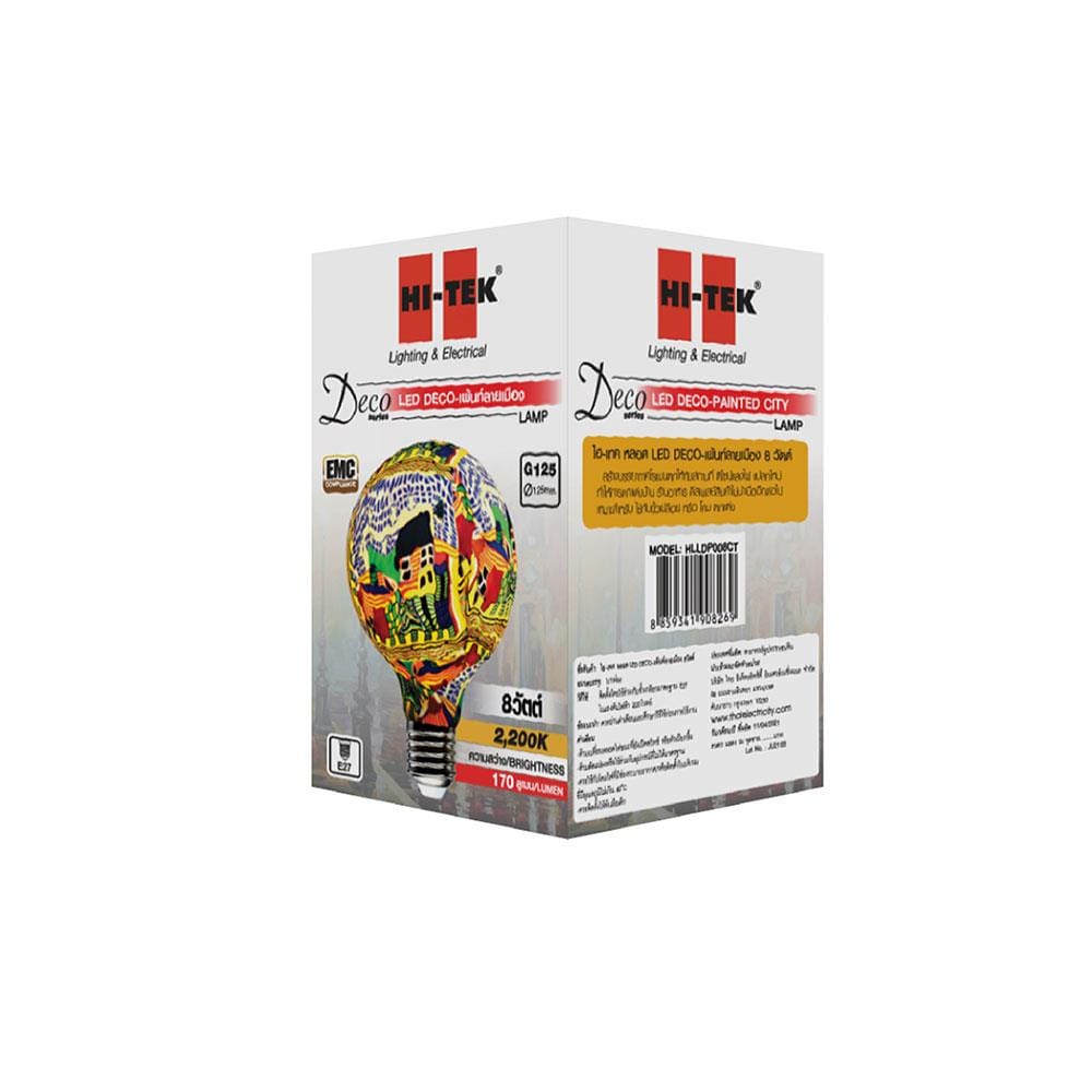 หลอด LED HI-TEK DECO CITY 8 วัตต์ E27 WARMWHITE