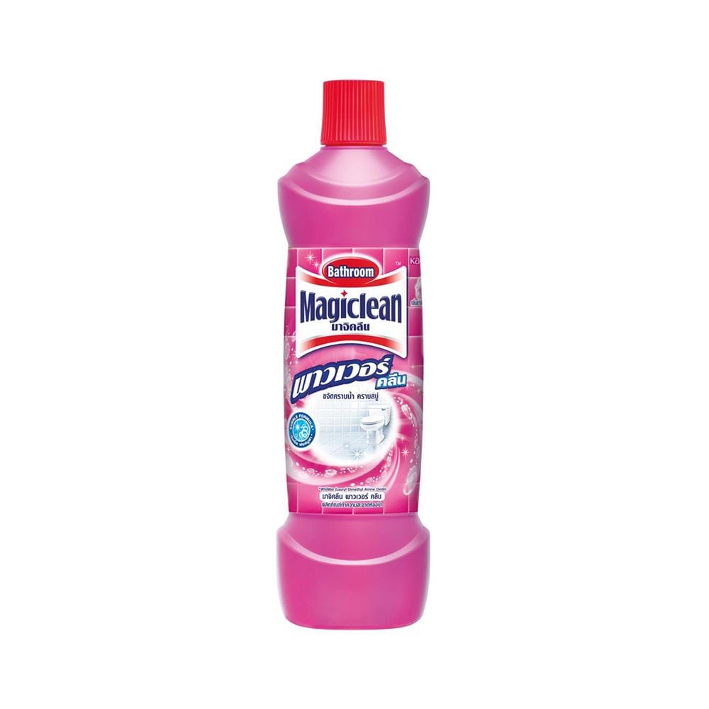 น้ำยาล้างห้องน้ำ MAGICLEAN POWER CLEAN 850 มล. สีชมพู
