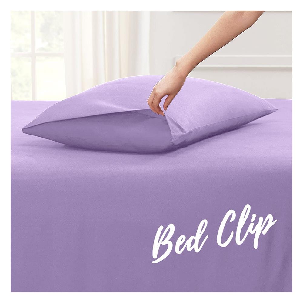 ปลอกหมอนหนุน BED CLIP STANDARD สีม่วงอ่อน แพ็ก 2 ชิ้น
