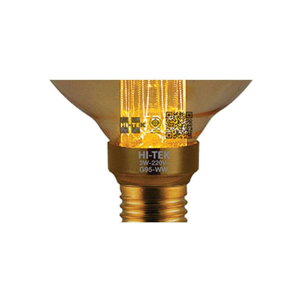 หลอด LED HI-TEK RETRO G95 3 วัตต์ E27 WARMWHITE