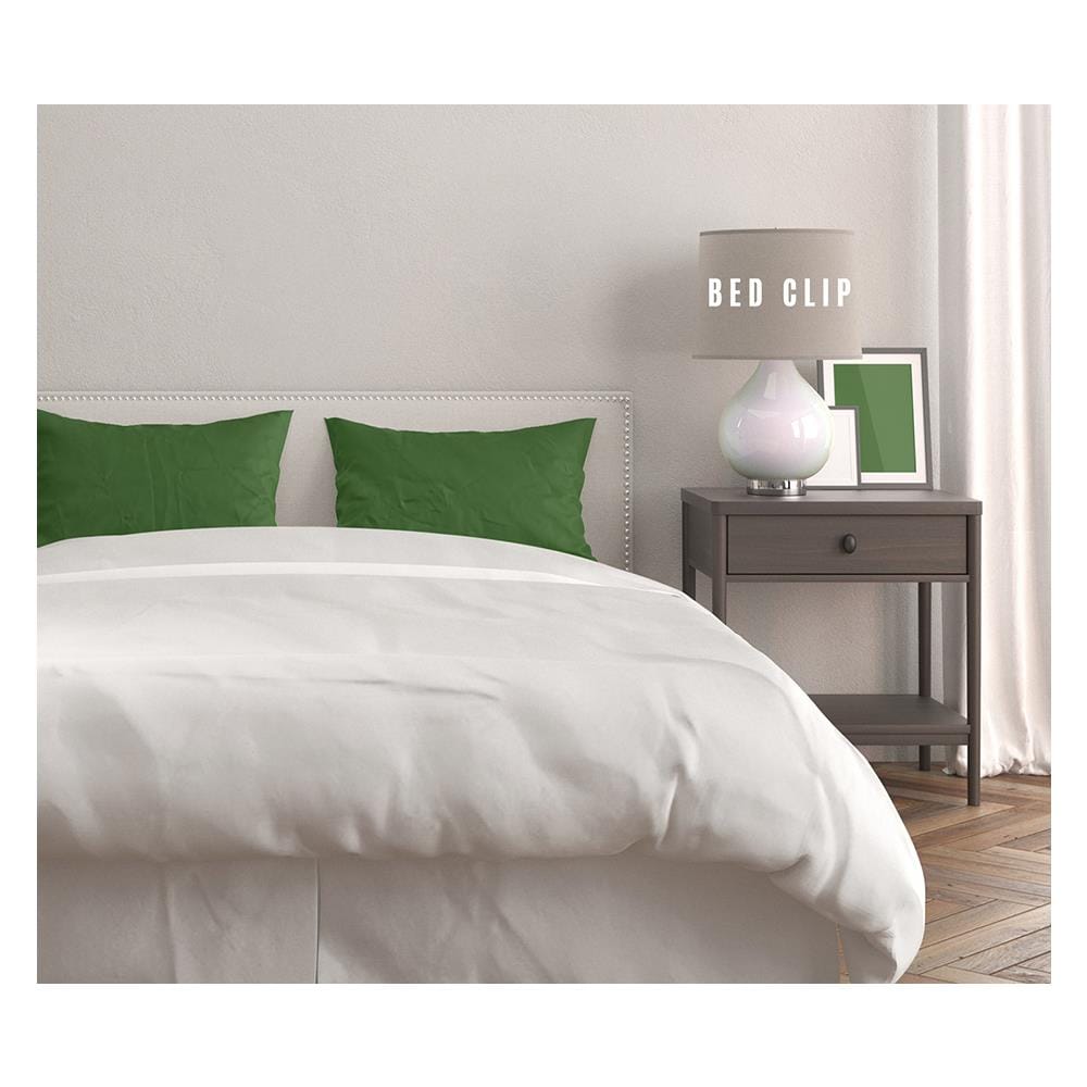 ปลอกหมอนหนุน BED CLIP STANDARD สีเขียวเข้ม แพ็ก 2 ชิ้น