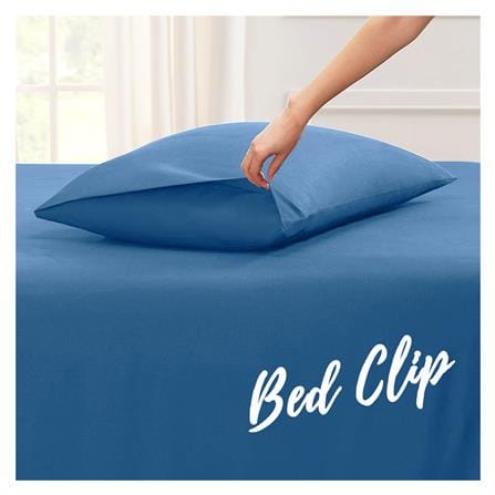 ปลอกหมอนหนุน BED CLIP STANDARD สีน้ำเงิน แพ็ก 2 ชิ้น_2