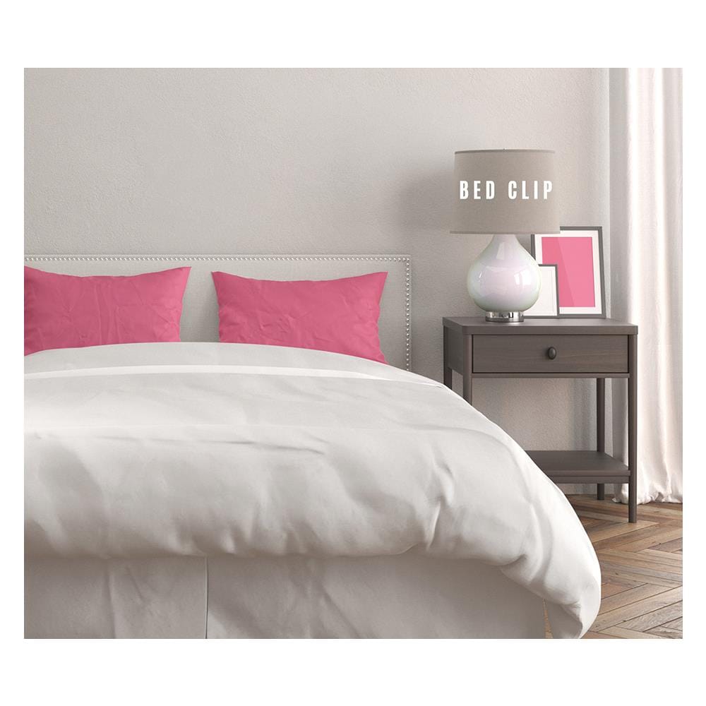 ปลอกหมอนหนุน BED CLIP STANDARD สีชมพูพาสเทล แพ็ก 2 ชิ้น