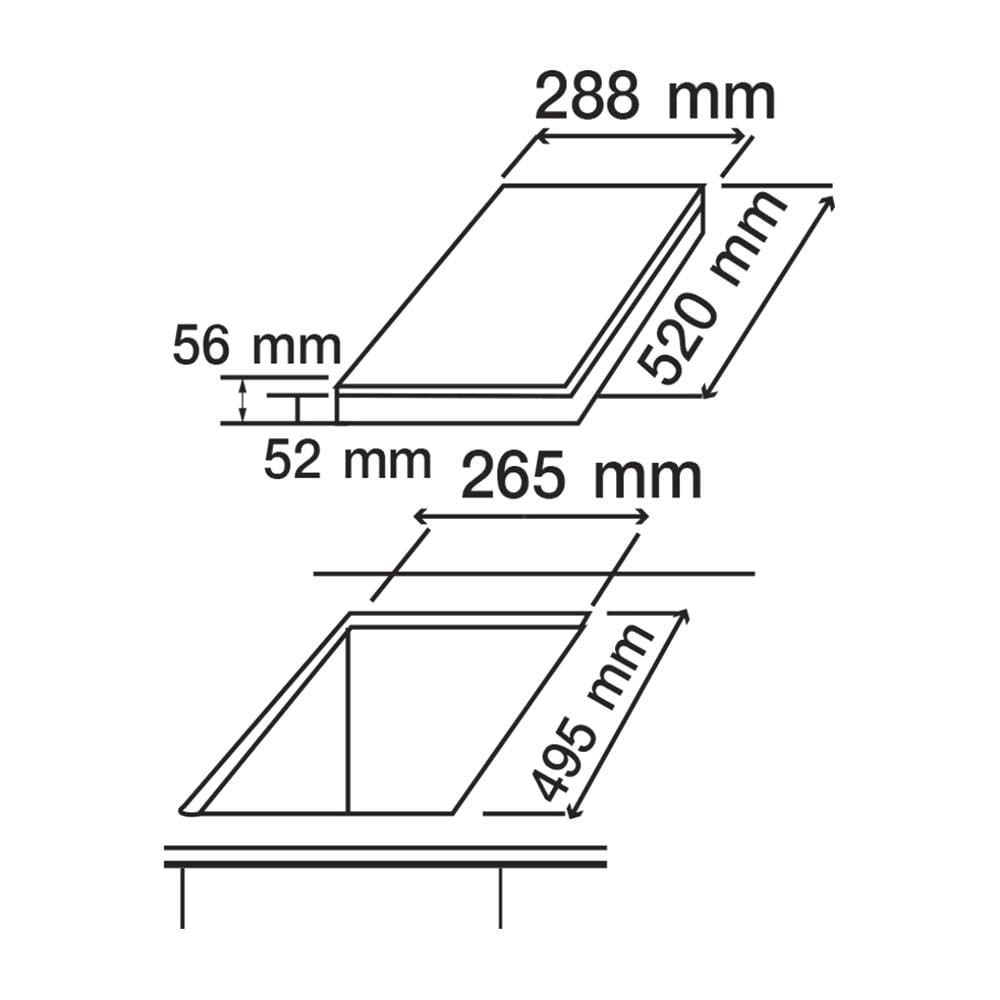 เตาฝังอินดักชั่น AXIA I-TOUCH30 FLEXI 30 ซม.