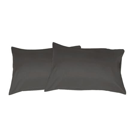 ปลอกหมอนหนุน BED CLIP STANDARD สีเทาเข้ม แพ็ก 2 ชิ้น
